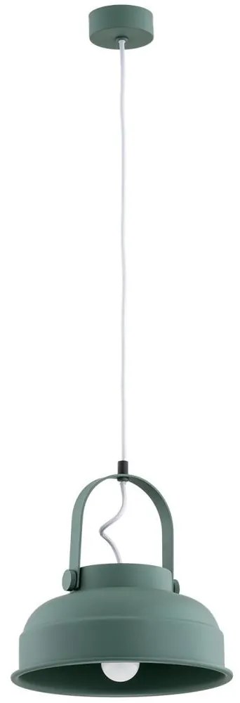 Argon 8287 - Luster na lanku DAKOTA 1xE27/15W/230V zelená