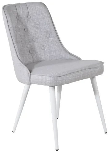 Velvet Deluxe stolička sivá/biela