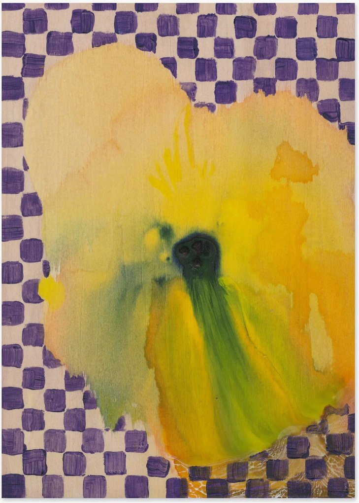 Plagát Flower with Checks 02