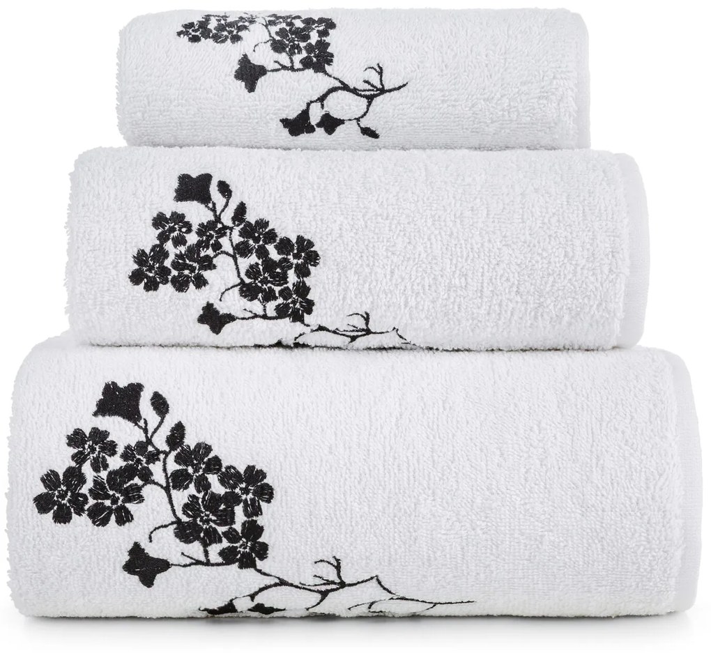 BAVLNENÝ UTERÁK SADA 30X50 CM, 50X90 CM, 70X140 CM BIELA