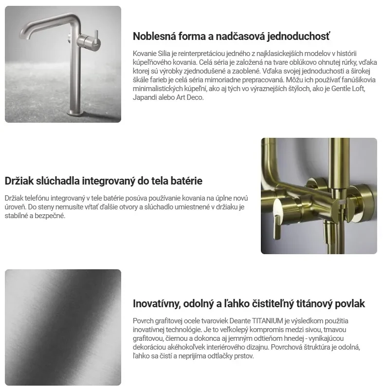Deante Silia, nástenná vaňová batéria s ručnou sprchovou súpravou, čierna matná, DEA-BQS_N11M