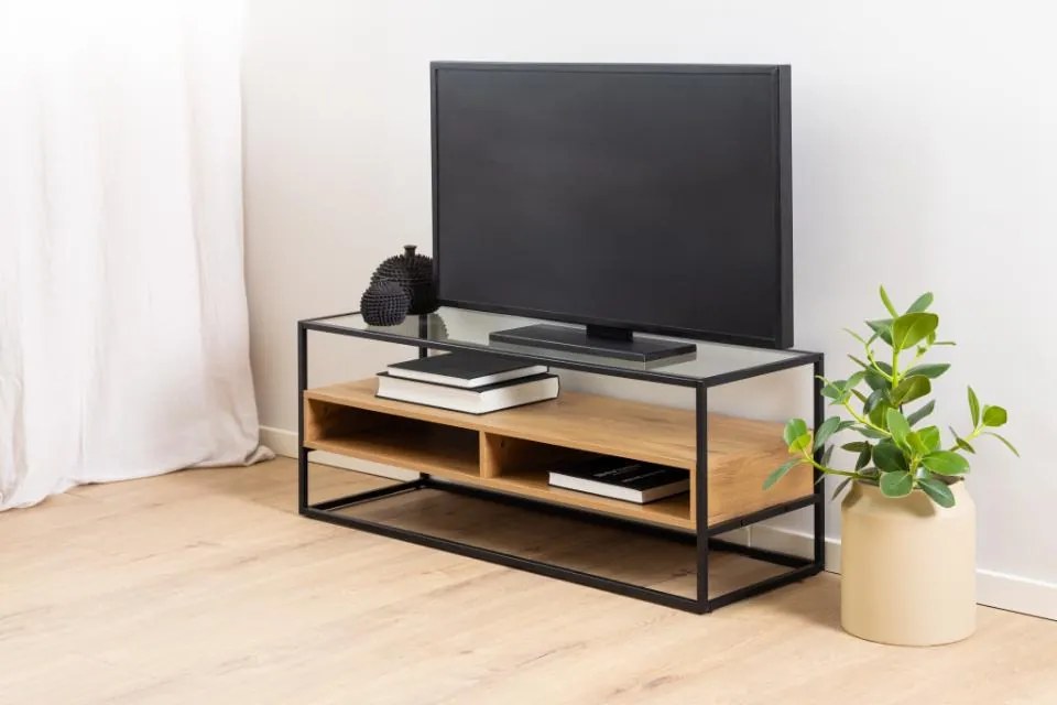 Actona TV stolík Randolf - čierna / dub divoký