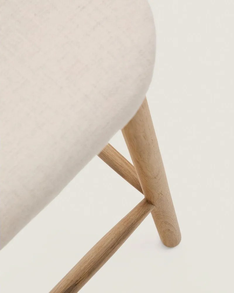 Béžová barová stolička (výška sedadla 66 cm) Helda – Kave Home