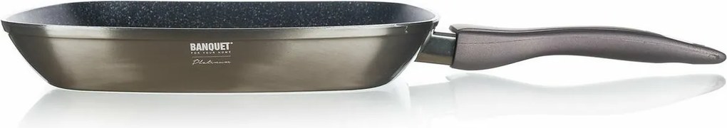 Banquet Panvica steaková s nepriľnavým povrchom Metallic Platinum, 28 x 28 cm