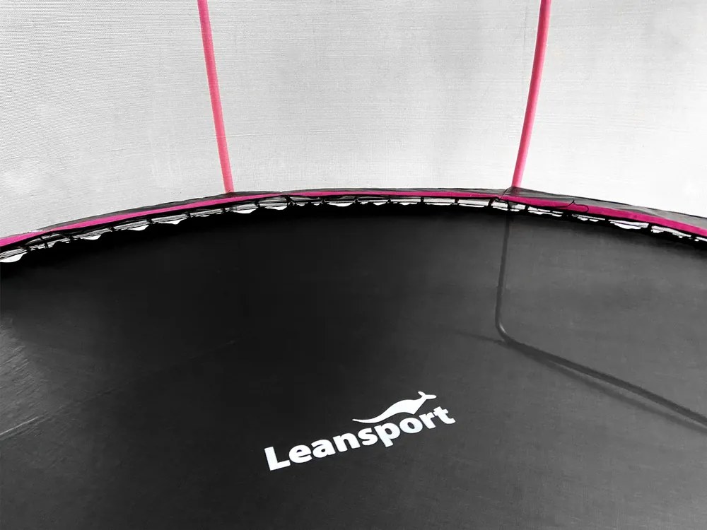 LEAN Sport Trampolína LEAN Sport Max 366 cm - čierno-ružová