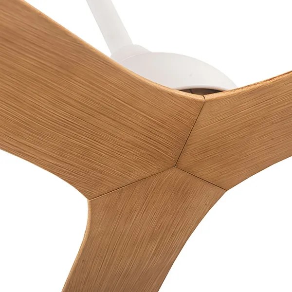 Stropný ventilátor pr. 132 cm béžová/biela + diaľkové ovládanie