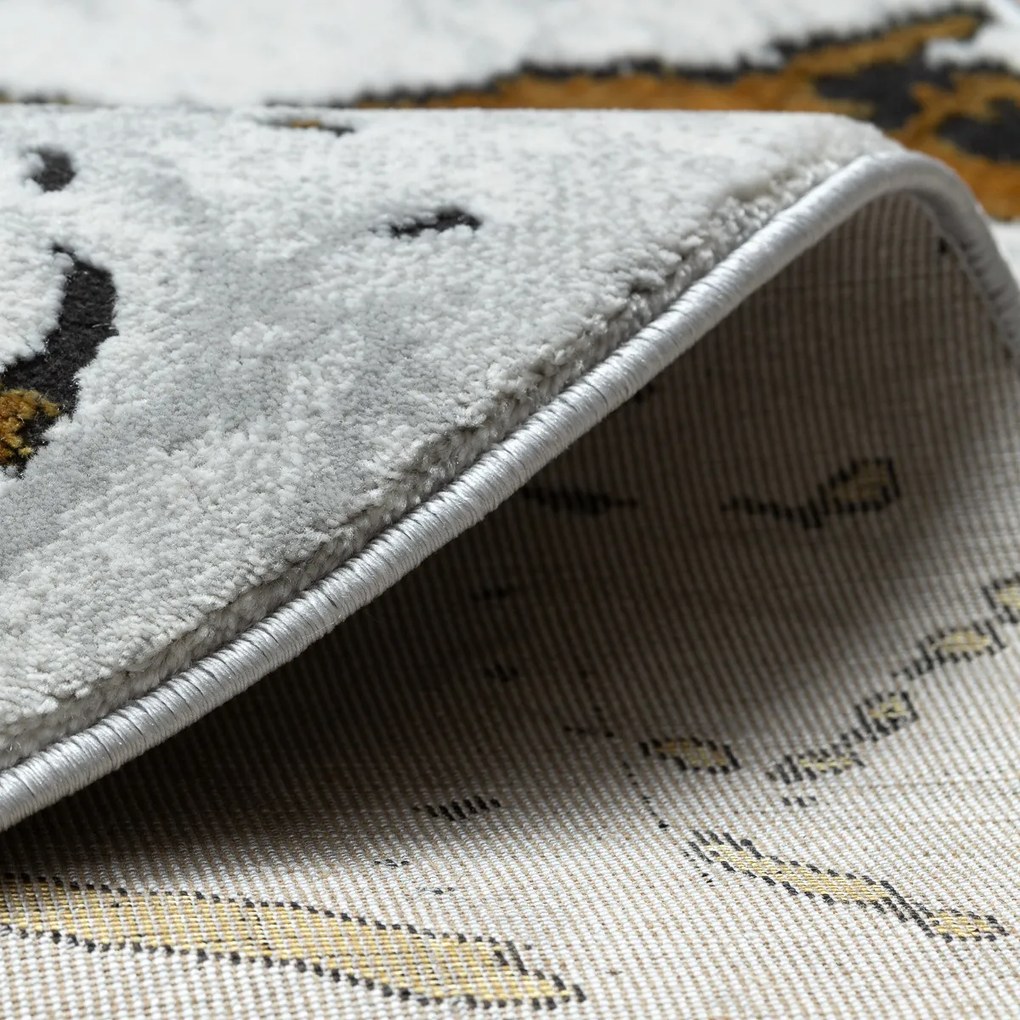 Kusový koberec Allure 1963 white/gold kruh, 150x150 (priemer) kruh, biela, kancelária, Dywany Łuszczów