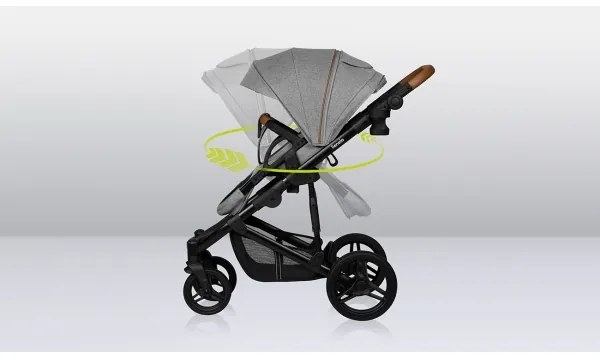 Lionelo - Kombinovaný kočík 2v1 MARI TOUR Sivý kameň