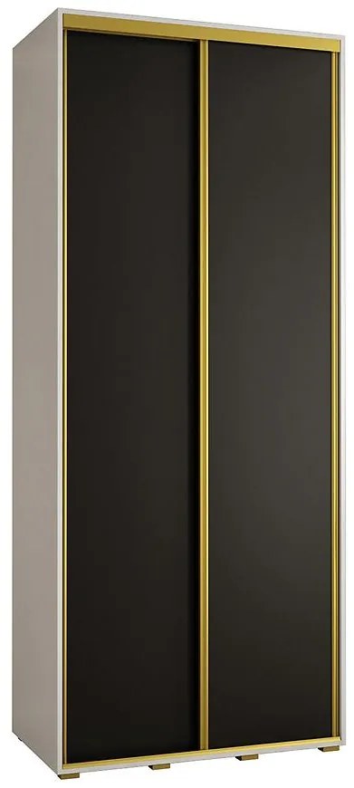 Skriňa 45 Canaris 1 120 biela/čierna/gold