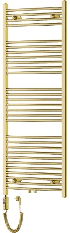 Mexen Ares, elektrické vykurovacie teleso 1500x600 mm + vykurovacia tyč 600 W, zlatá lesklá, W102-1500-600-2600-50