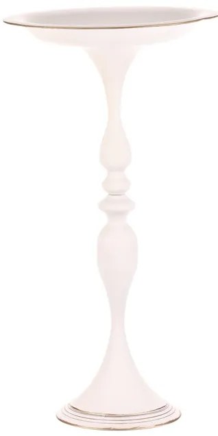 BONTEC Misa kovová - na stojane, 71 cm, aranžovacia, farba biela Farba: Biela