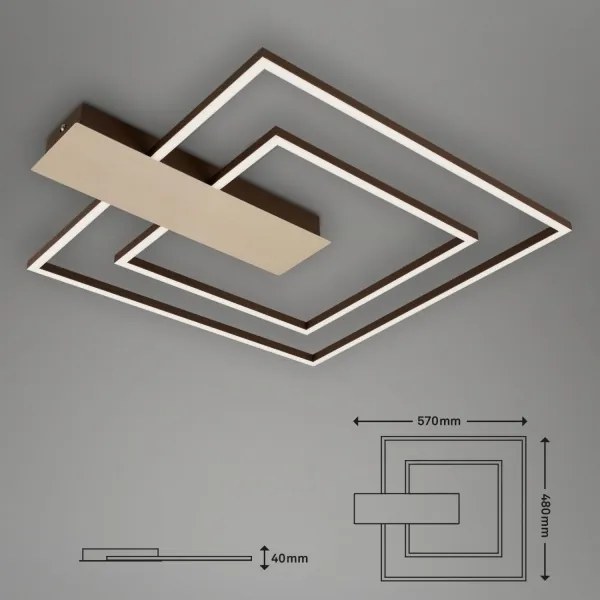 Briloner 3545-017 - LED Stmievateľné stropné svietidlo NICO LED/25W/230V zlatá