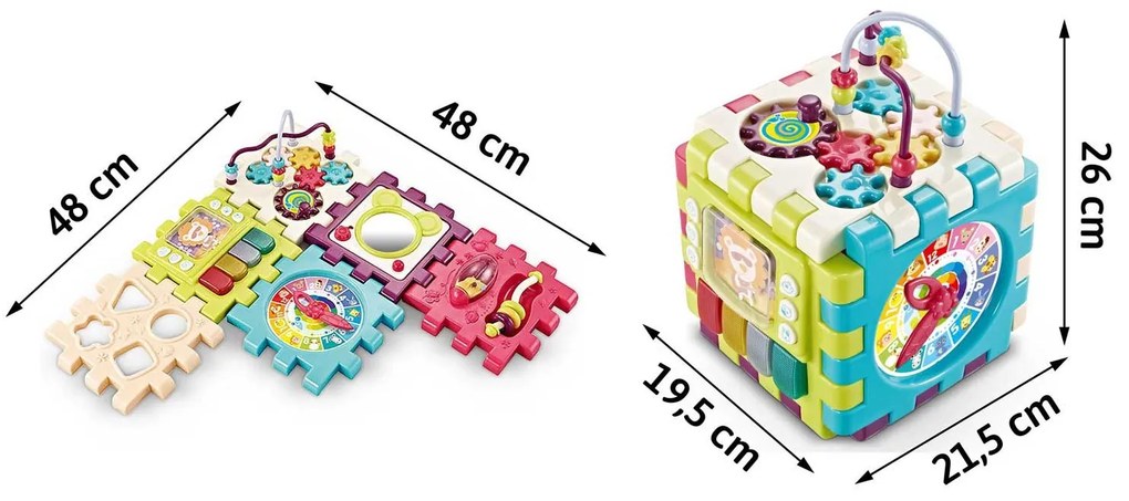 Vzdelávacia hračka kocka s melódiou Ricokids 781700