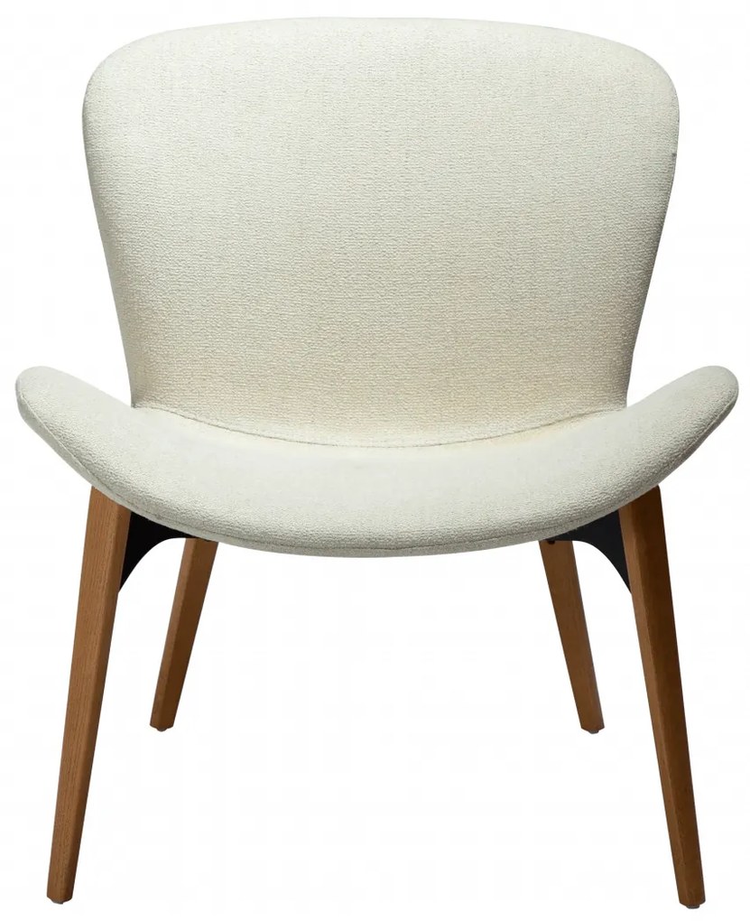 PARAGON ČALÚNENÉ LOUNGE KRESLO bone white/oak
