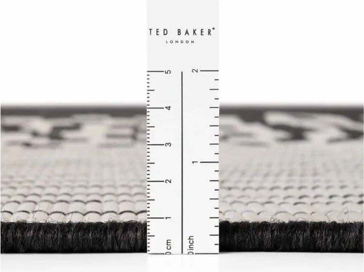 Čierny/krémovobiely vnútorný a vonkajší koberec 120x170 cm Haringey Acacia – Ted Baker