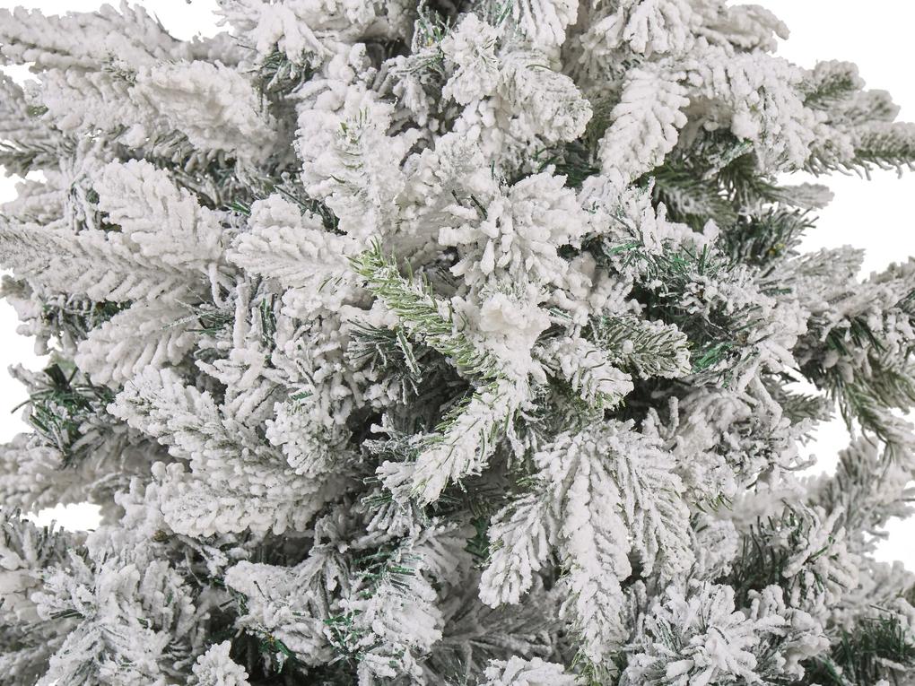 Zasnežený vianočný stromček 120 cm biely TOMICHI Beliani