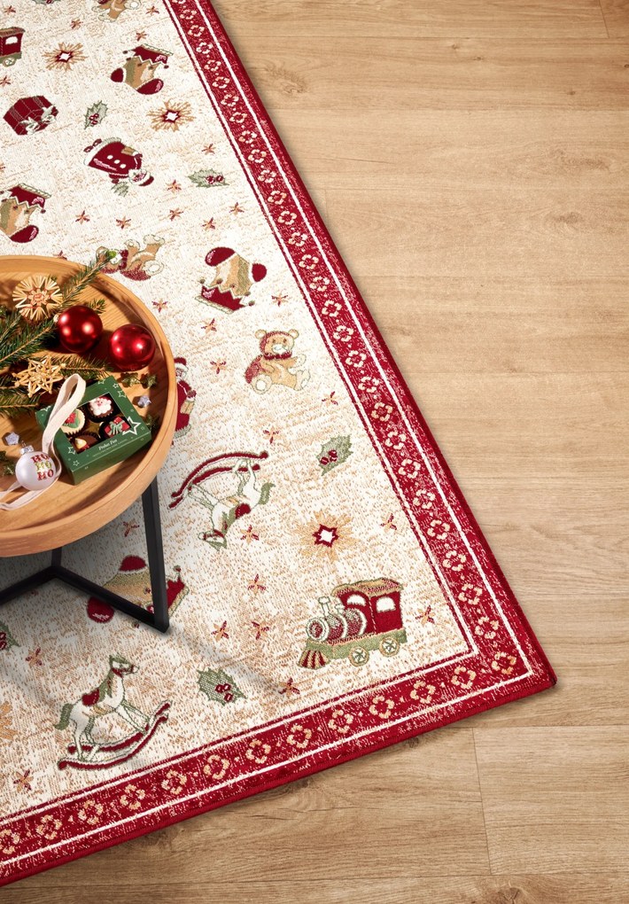 Villeroy & Boch Koberec behúň Toy's delight so strihaným vlasom 106217 Red, Multicolor, 80x200, červená, obývacia izba