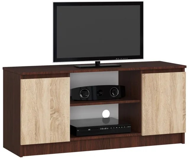 Stolík pod TV RTV 120 2D 1P wenge / sonoma