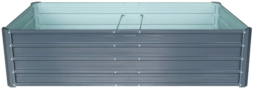 Vyvýšený záhradný záhon BestBerg VZ-800A / 800 l / 180 x 90 x 47 cm / sivá