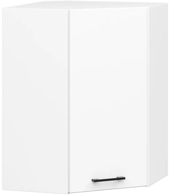 Rohová horná kuchynská skrinka OLIWIA W60/60 V 720 biela