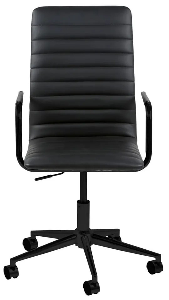 Čierna kancelárska stolička na kolieskach Actona Wislow