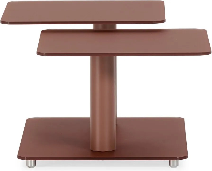 Terakotový sklenený konferenčný stolík 54x115 cm Elvi – Marckeric