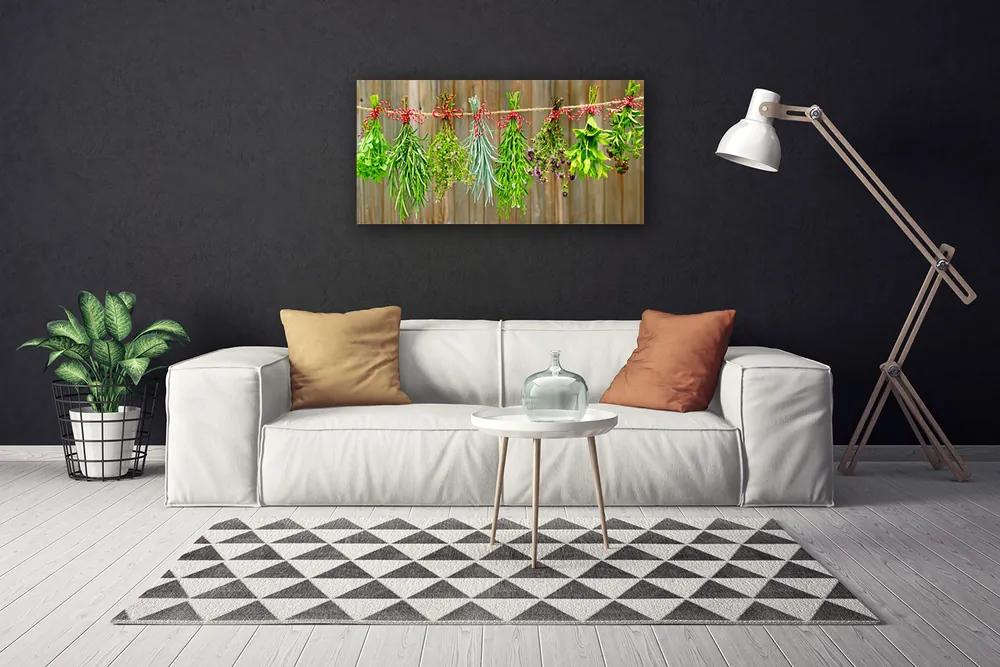 Obraz Canvas Sušené byliny listy príroda 120x60 cm