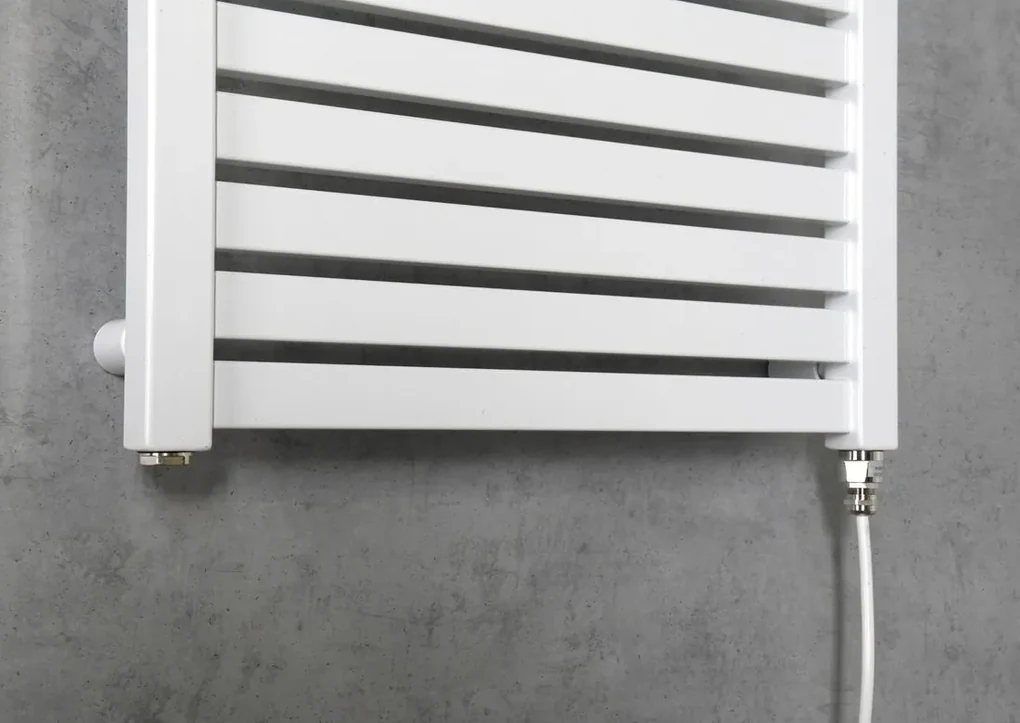 Aqualine Aqualine, TONDI-E elektrické vykurovacie teleso, rovné, 450x970 mm, 300W, biela, DE450T
