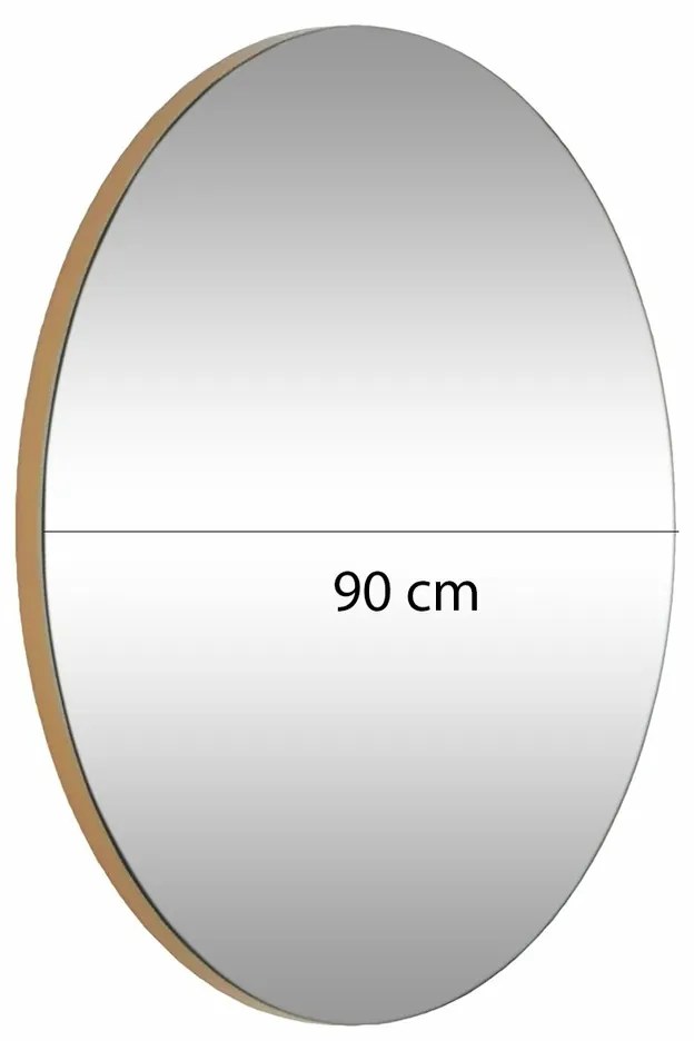 Zlaté zrkadlo 90 cm