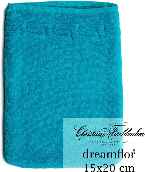 Christian Fischbacher Rukavica na umývanie 15 x 20 cm azúrová Dreamflor®, Fischbacher