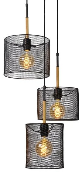 Lucide 45459/03/30 - Luster na lanku BASKETT 3xE27/40W/230V