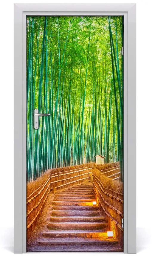 Fototapeta samolepiace na dvere bambusový les 75x205 cm