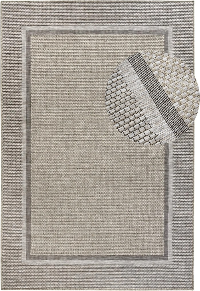 Kusový koberec Villeroy & Boch 106076 Brown – na von aj na doma, 190x290, hnedá, chodba / predsieň, Villeroy & Boch