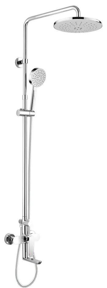 Mereo Mereo, Vaňová batéria s hlavovou guľatou sprchou, sivá, MER-CBE60101SAM