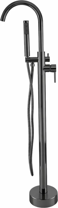 Korfu Gun Grey voľne stojaca vaňová batéria