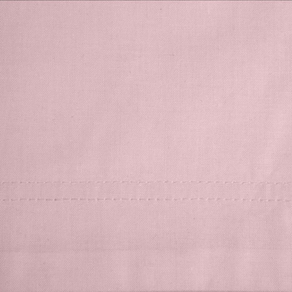 jednofarebné ružové bavlnené posteľné obliečky na paplón