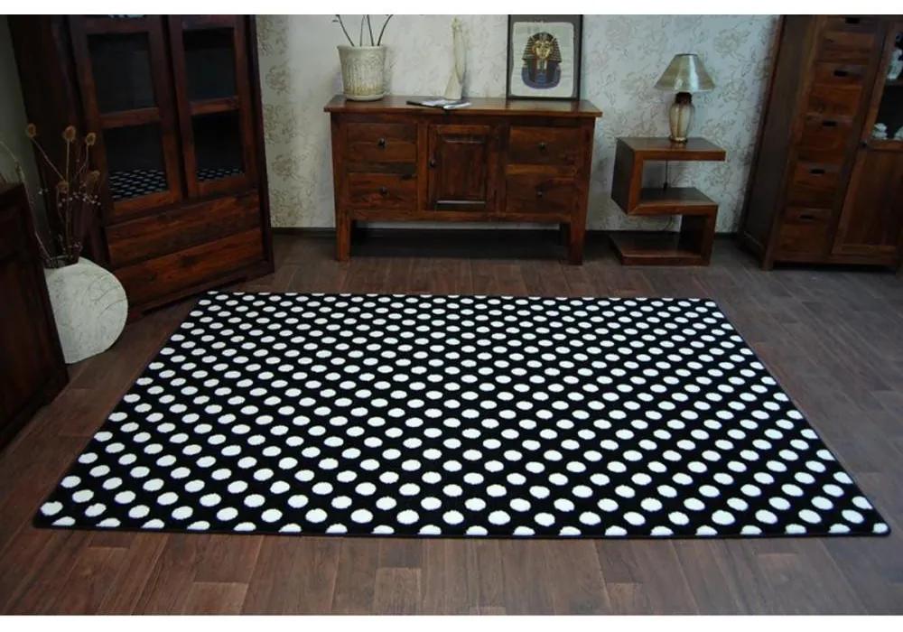 Kusový koberec Bodky čierny 2 180x270cm