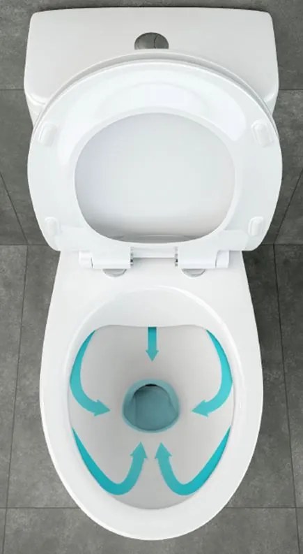 Cersanit Carsania II CleanOn WC kombi + pomaly padajúce sedátko, zadný odpad, 3/6L, K11-2340