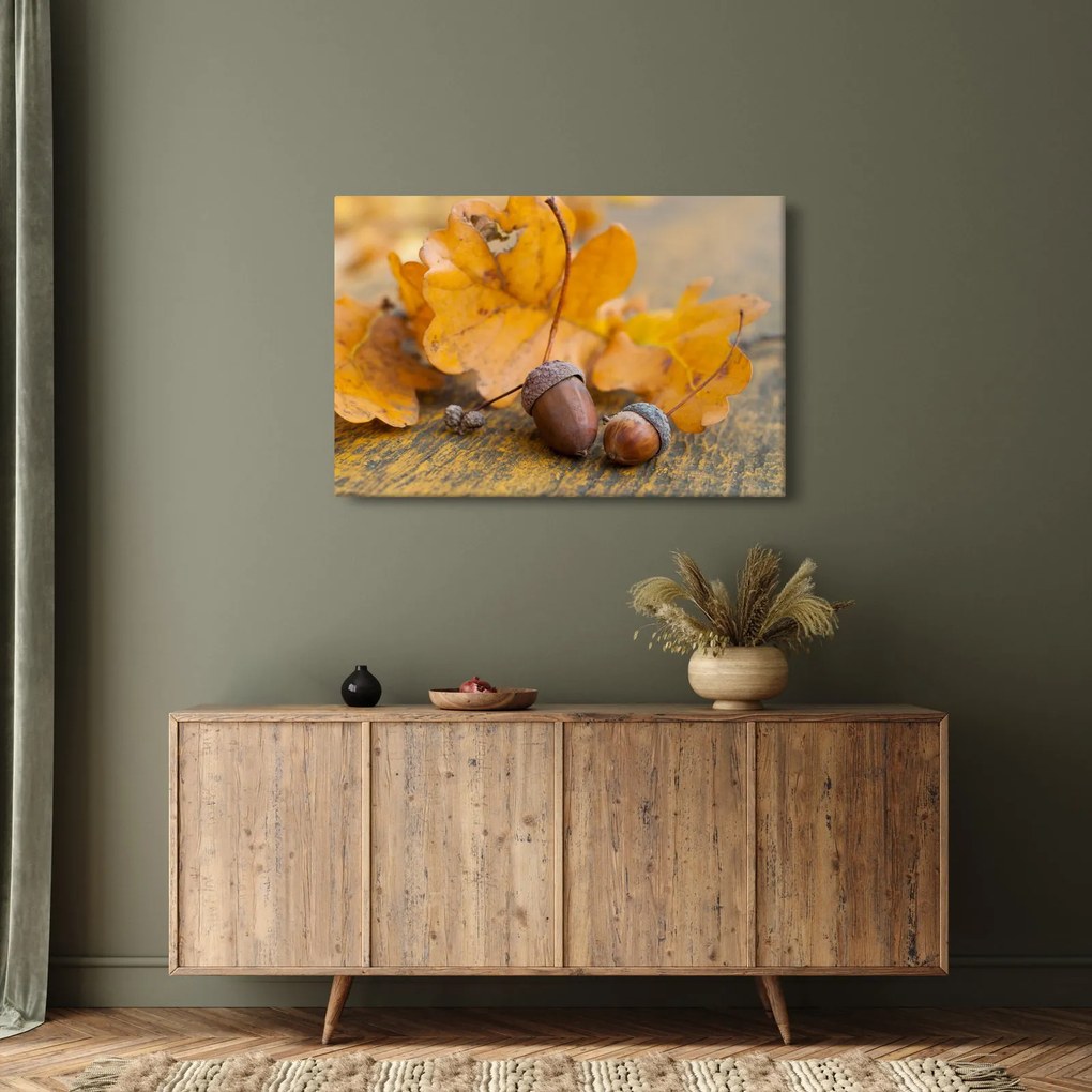 Obraz - Jesenné žalude (90x60 cm)