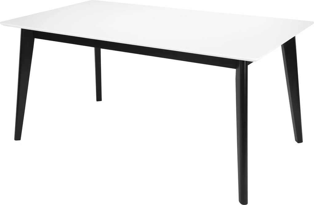 Bighome - Jedálenský stôl CENTURY 160x90 cm, biela, čierna