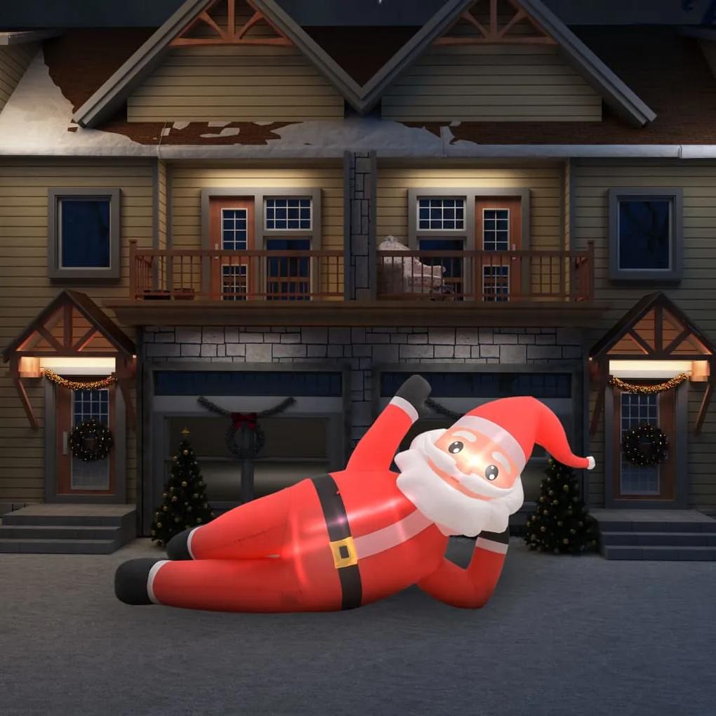 Nafukovací vianočný Santa Claus s LED IP44 360 cm XXL 289300