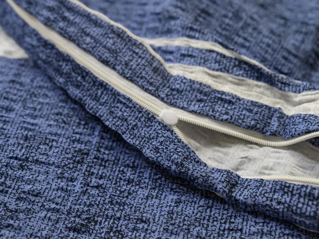 Krepové obliečky z Renforcé bavlny BLUE LINE modré Rozmer obliečky: 70 x 90 cm | 140 x 200 cm