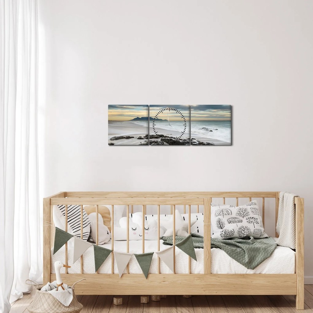 Obraz - Robben Island (s hodinami) (90x30 cm)