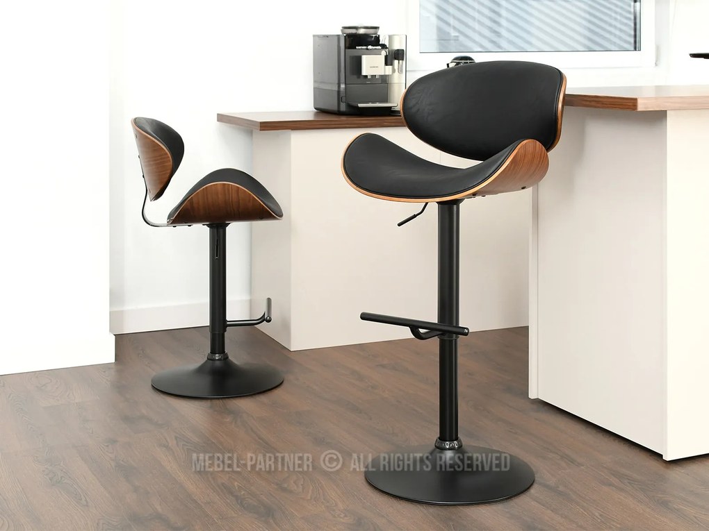 Stolička Hitman (orech tmavý + čierna). Akcia -14%. Vlastná spoľahlivá doprava až k Vám domov. 1110599