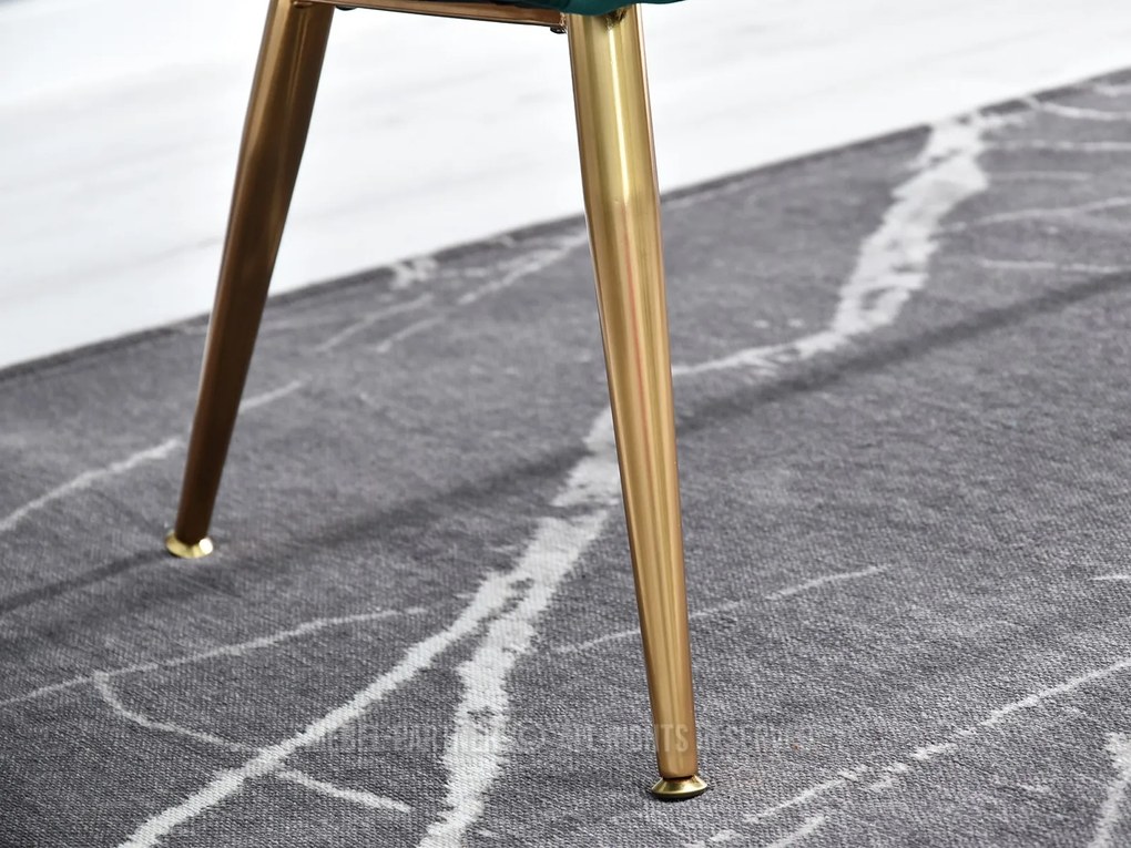 Pohovka Osmol S (zelená + zlatá). Akcia -15%. Vlastná spoľahlivá doprava až k Vám domov. 1111423