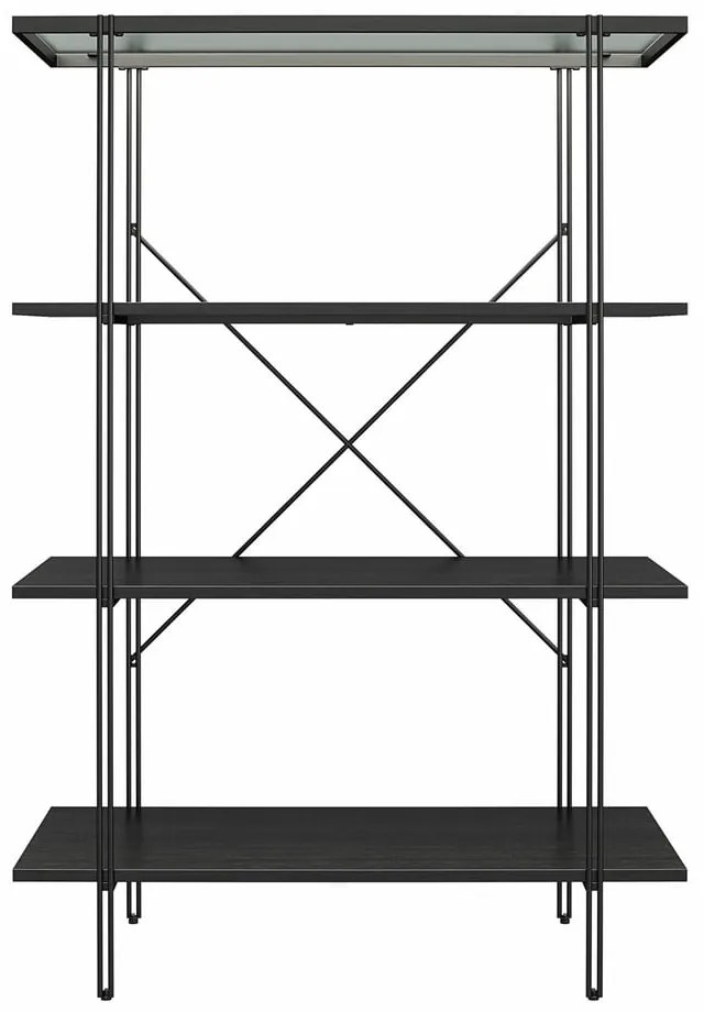 Čierna knižnica v dekore duba 79x117 cm Wainwright - Queer Eye