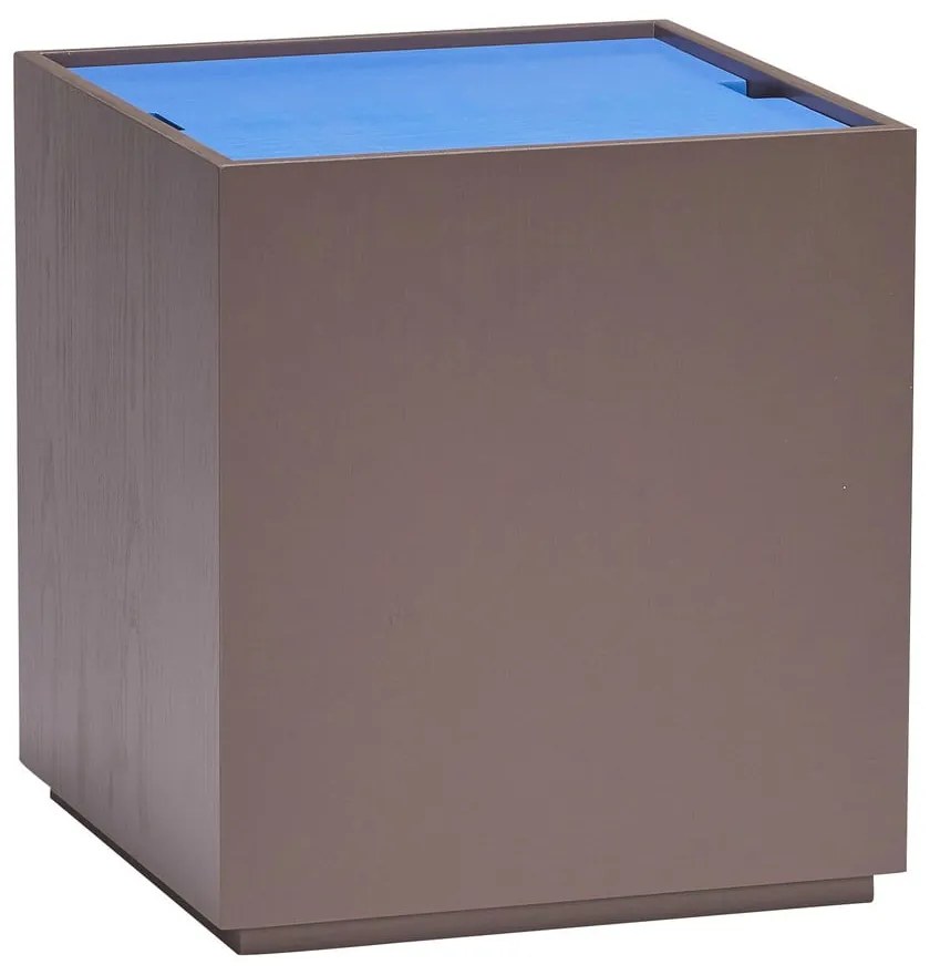 Truhlica z jaseňového dreva v modrej a tmavosivej farbe 40x45 cm Vault – Hübsch