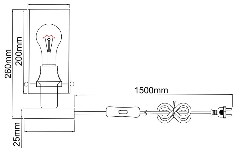 GLOBO FANNI 15564T Stolová lampa