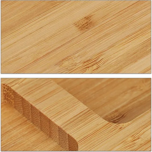 Servírovacia doska SALERS s príborom, bambusová