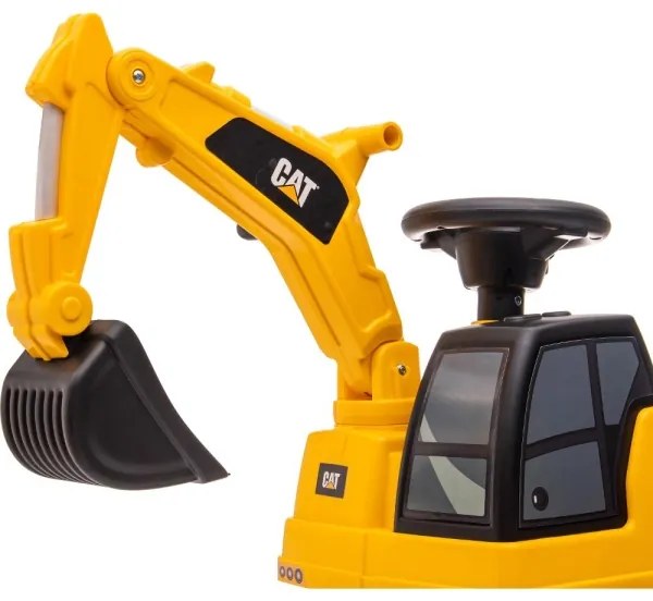 Odrážadlo báger CAT 2xAA žltá/čierna